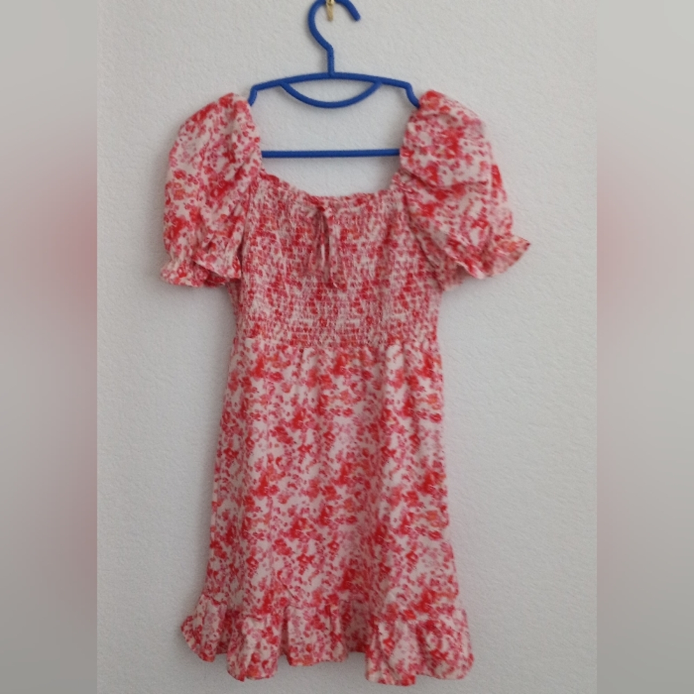 Pink and White Dress